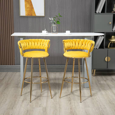 Mustard cheap bar stool